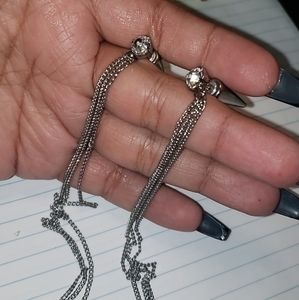 Faux gadge dangle Earrings